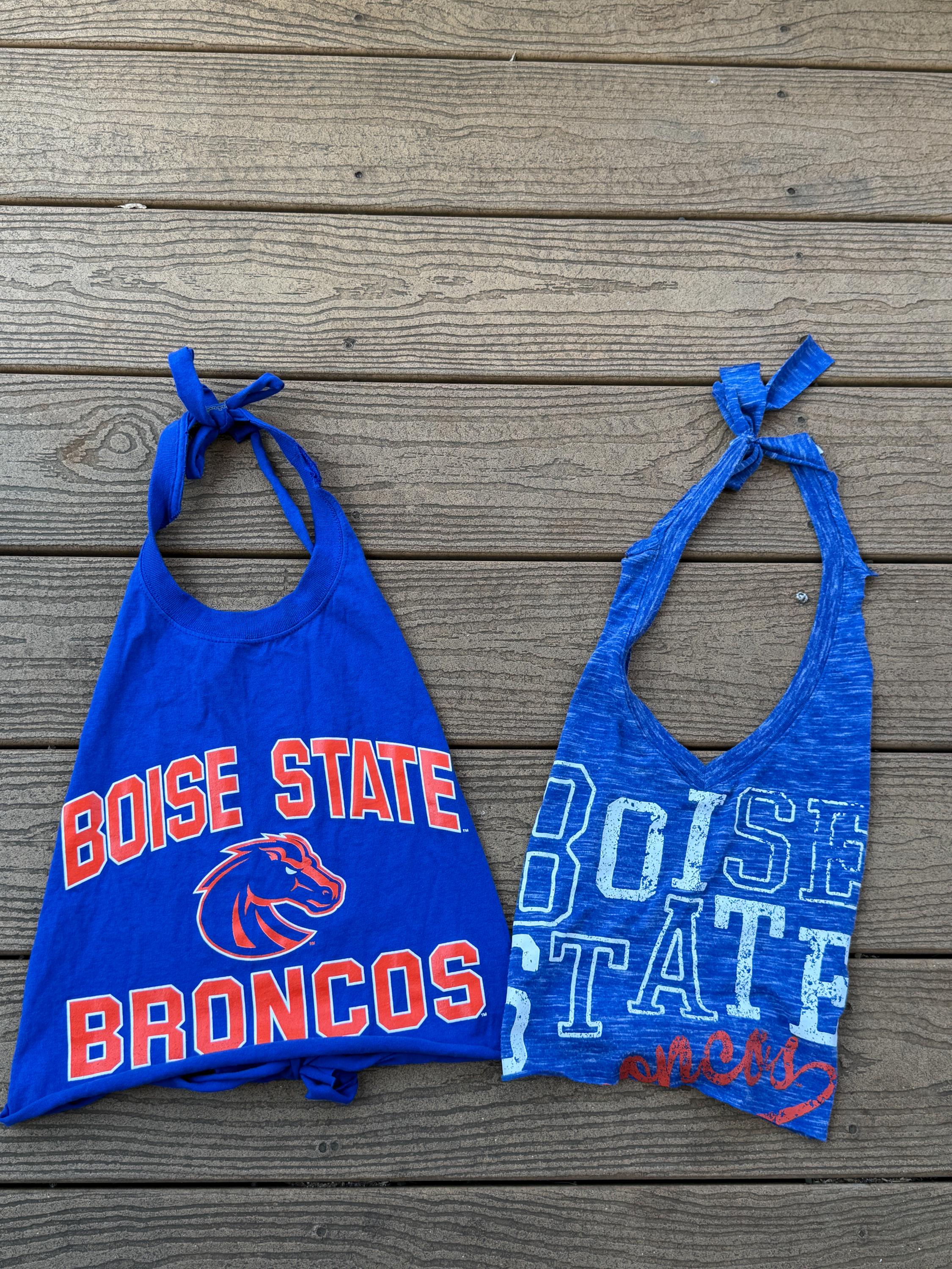 Boise State Broncos Vintage halter top blue xsmall