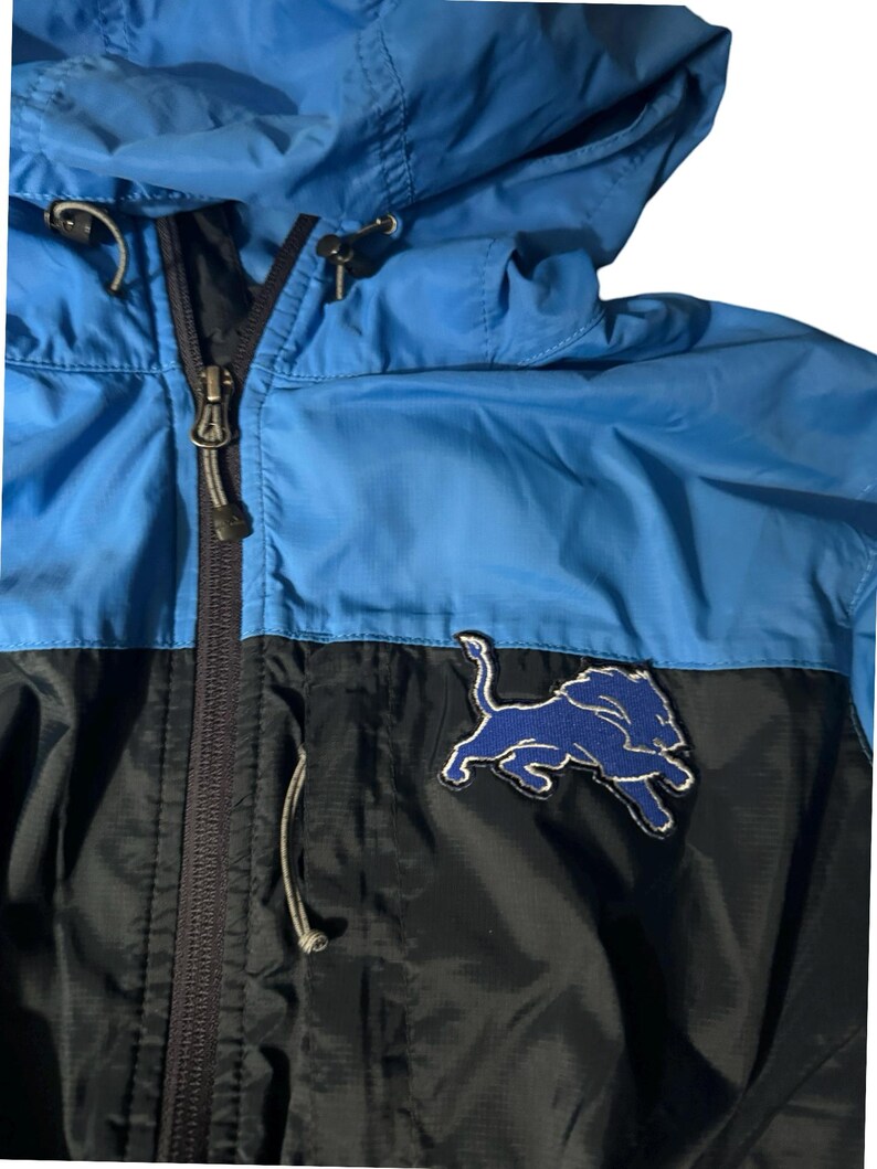 Dettoit Lions Windbreaker Cropped Vintage Pulloverlargenfl Authentic