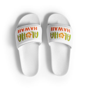 Aloha Hawaii Beach Sandals, Beach Footwear, Aloha Women's Slide Sandals, Flip Flops, Beach Slippers, Bath Wear, Summer Sandals, Slippers