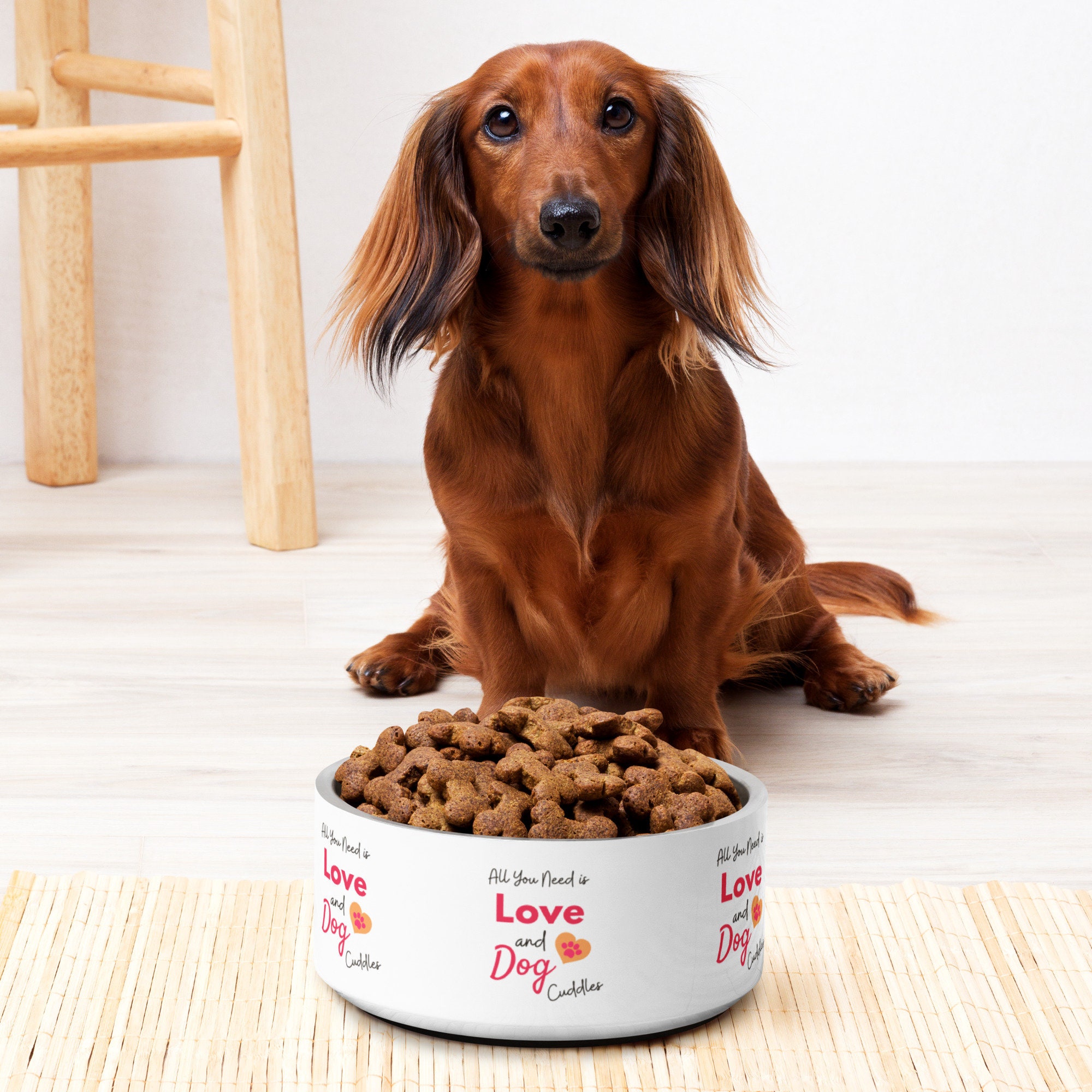 Paw Print Dog Bowls Etsy UK