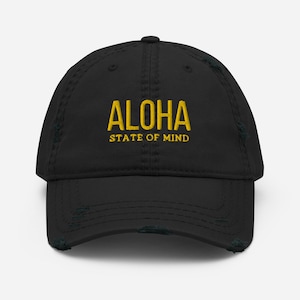 Aloha State of Mind Hawaii Cap, Unisex Baseball Cap, Soft Trendy Hat, Stylish Dad Hat, Gifts for Dad, Gifts for Father's Day, Aloha Hats,