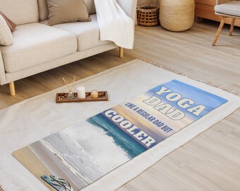 Yoga Dad Mat, Father's Day Gift, Gift for Dada, Men's Yoga Mat, Men's Exercise Mat, Birthday Gift for Dad, Cool Dad Gifts