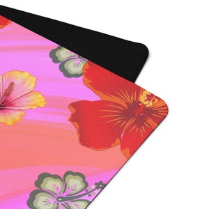 Bloom Where You Are Planted Yoga and Exercise Mat, Floral Meditation Mat, Gift for Yoga Teacher, Yoga Lovers Gift, Stylish Fitness Mat