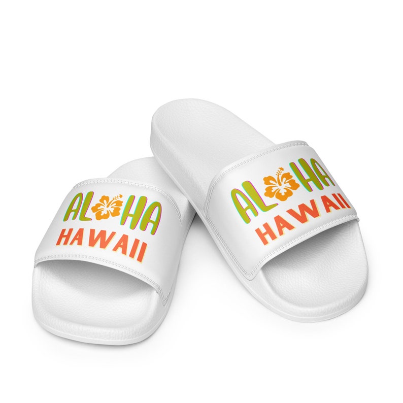 Aloha Hawaii Beach Sandals, Beach Footwear, Aloha Women's Slide Sandals, Flip Flops, Beach Slippers, Bath Wear, Summer Sandals, Slippers