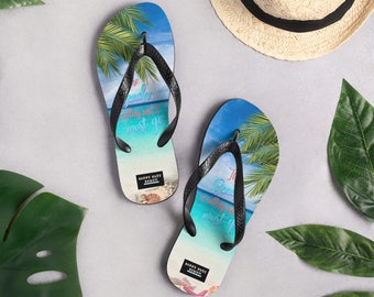 The Beach Is Calling I Must Go Flip-Flops, Hawaii Slippahs, Aloha Footwear, Hawaii Slippers, Beach Slippers, Summer Slipper, Travel Slipper