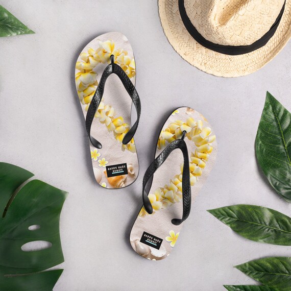Lei-ing Low in Hawaii Flip-flops, Floral Slipper, Hawaii Slippahs, Aloha  Footwear, Hawaii Slipper, Beach Slippers, Gifts for Bridesmaids - Etsy UK