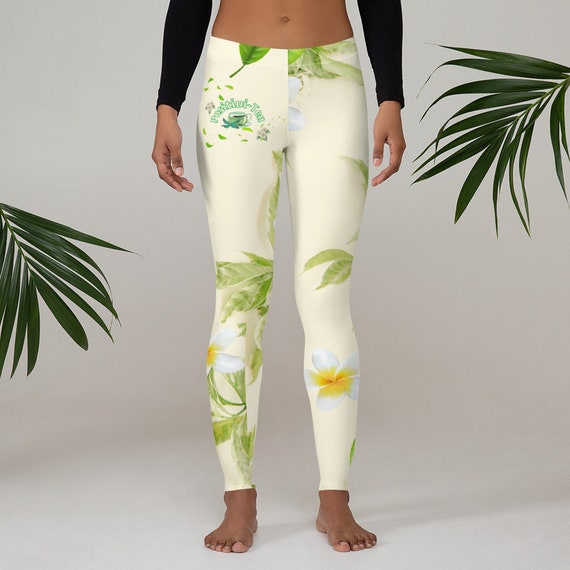 Green tea yoga pants hot sale