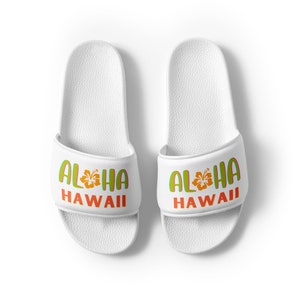 Aloha Hawaii Beach Sandals, Beach Footwear, Aloha Women's Slide Sandals, Flip Flops, Beach Slippers, Bath Wear, Summer Sandals, Slippers
