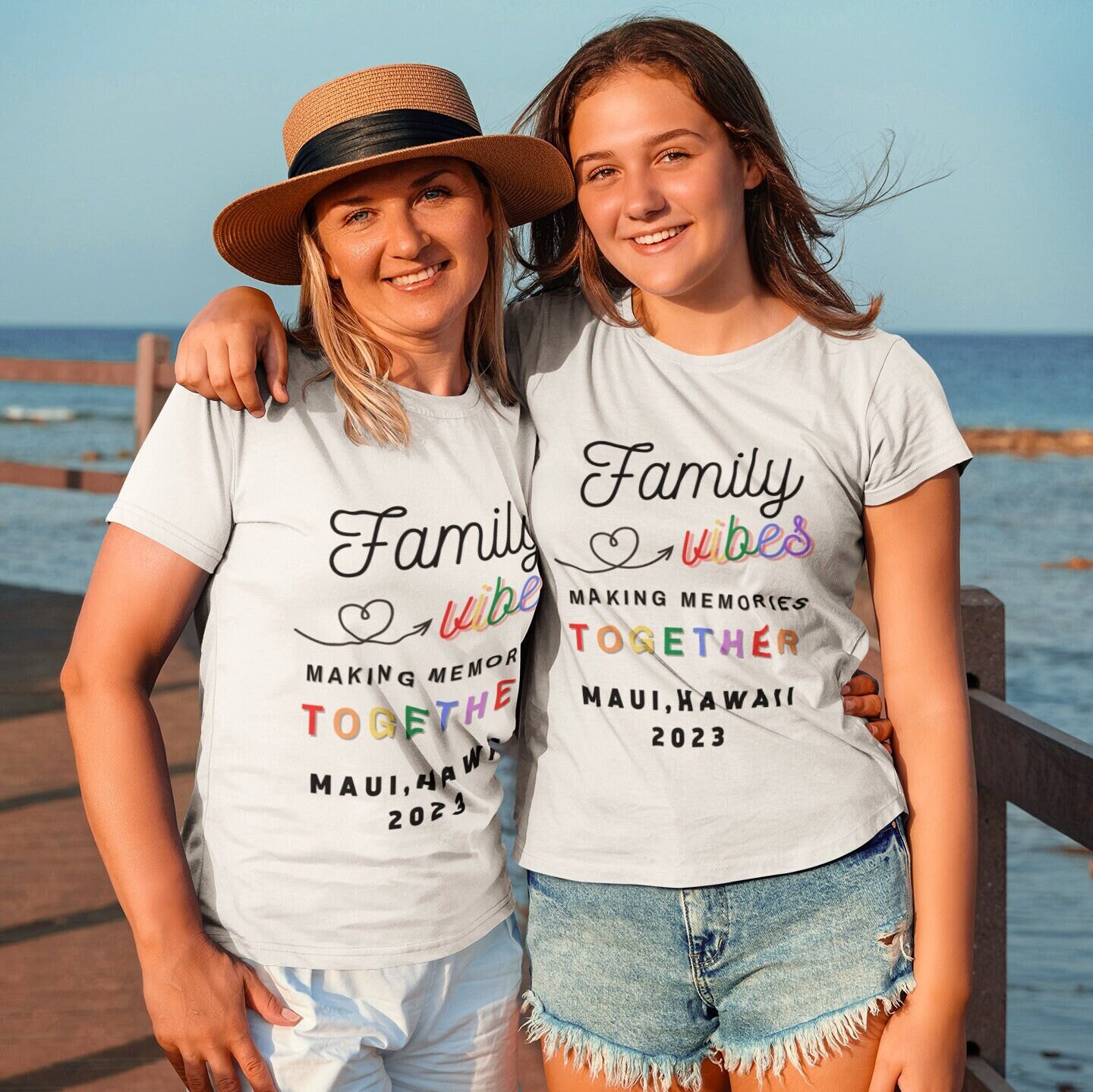Family Vibes Personalized T-Shirt, Family Vacation Shirts, Custom Gay Tees Custom Summer T-Shirt, Custom LGBTQ Vacation Tees, Pride Shirt
