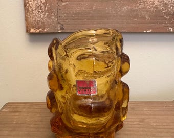 Rare Vintage Viking Glass Stump Patio Lite | Only in catalog for 1 year | Hard to find | Still has original sticker | 1971
