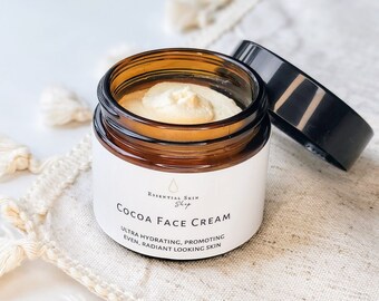 Cocoa Face Cream | Organic Natural Skincare | Face Moisturizer | Anti Aging Natural Face Cream Moisturizing Night Cream | Vegan Skincare