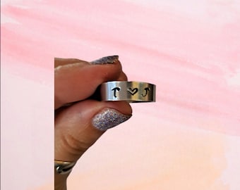 Personalisierter Namensstempel Ring