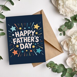 Cartão de Dia dos Pais / Dia dos Pais / Cartão de Feliz Aniversário / Cartão de Dia dos Pais para o Vovô / Presentes Estrela