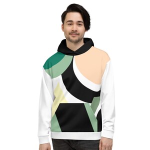 All-Over Print Unisex Hoodie, Unique Hoodie, Geometric Hoodie