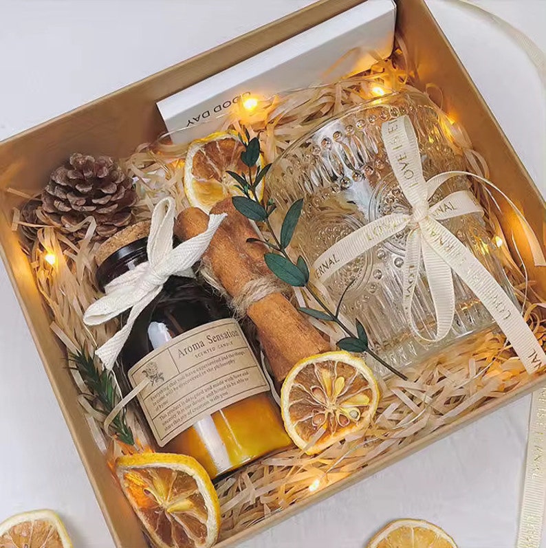 Luxury Gold Jar Soy Wax Candle Gift Set - Etsy