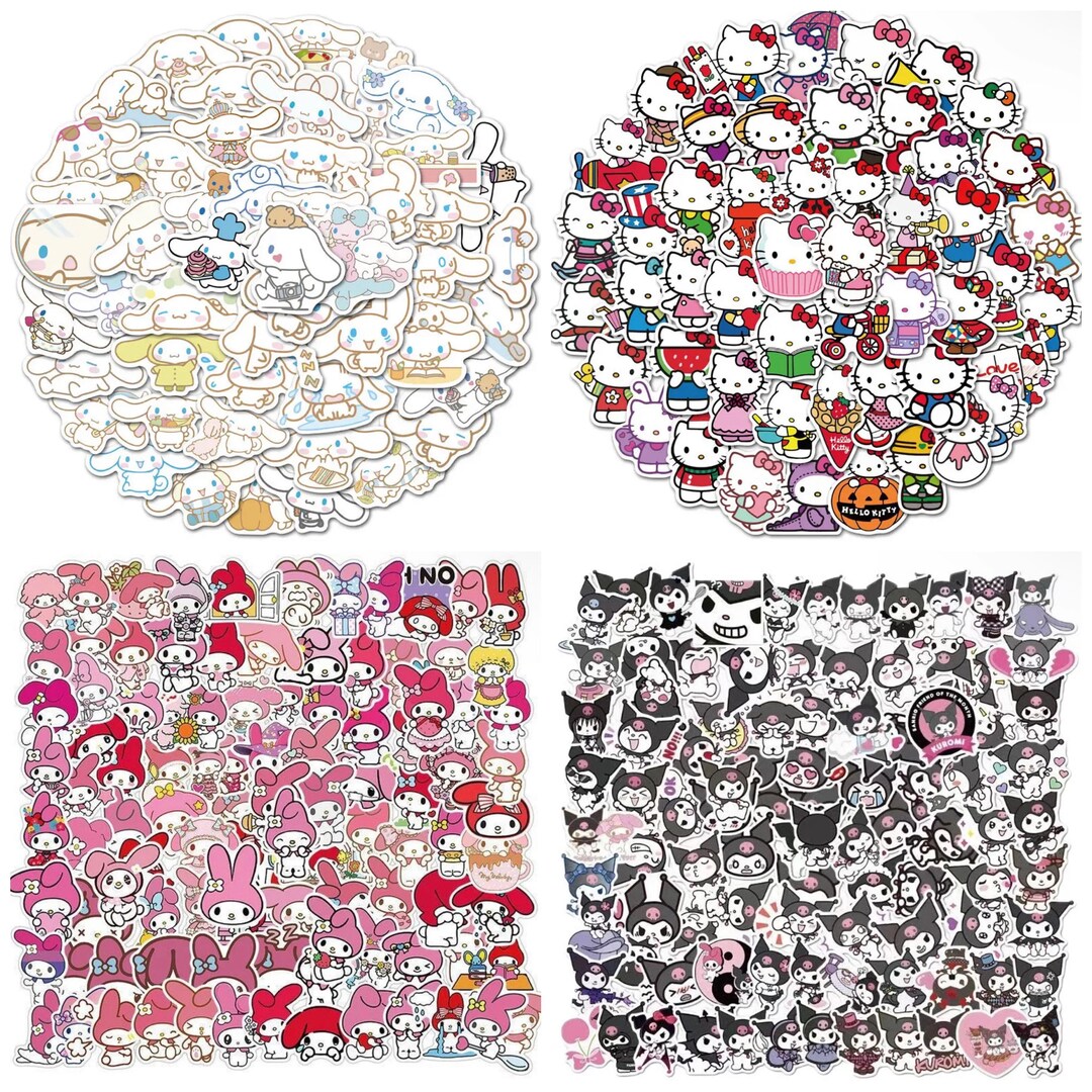 RANDOM Hello Kittysanrio Stickers 10pcs Etsy