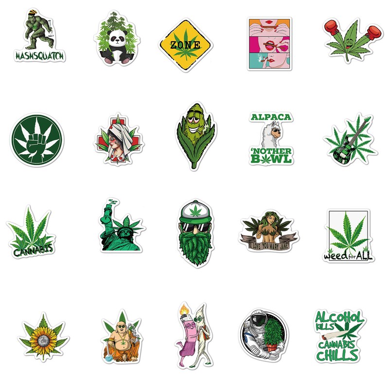 RANDOM STICKER PACKS Green Funny Graffiti Skateboard Etsy