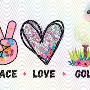Vrede, liefde, golf, shirt, png, sublimatie