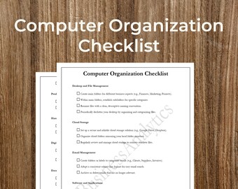 Lista de verificación para la organización de computadoras en pequeñas empresas (PDF rellenable)
