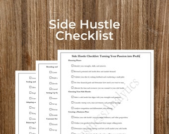 Side Hustle Checklist & Guide - PDF Download