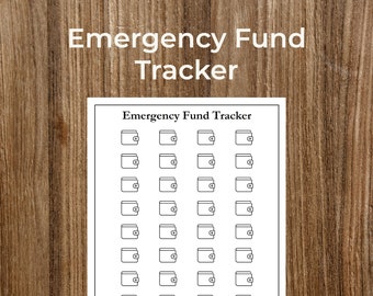 Emergency Fund Tracker - Keep Track of Your Savings