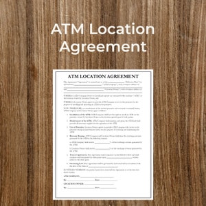 ATM Location Agreement Form Secure Your Business Partnership Today