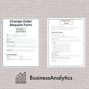 Contractor Forms Bundle - Essential Paperwork for Your Contracting ...