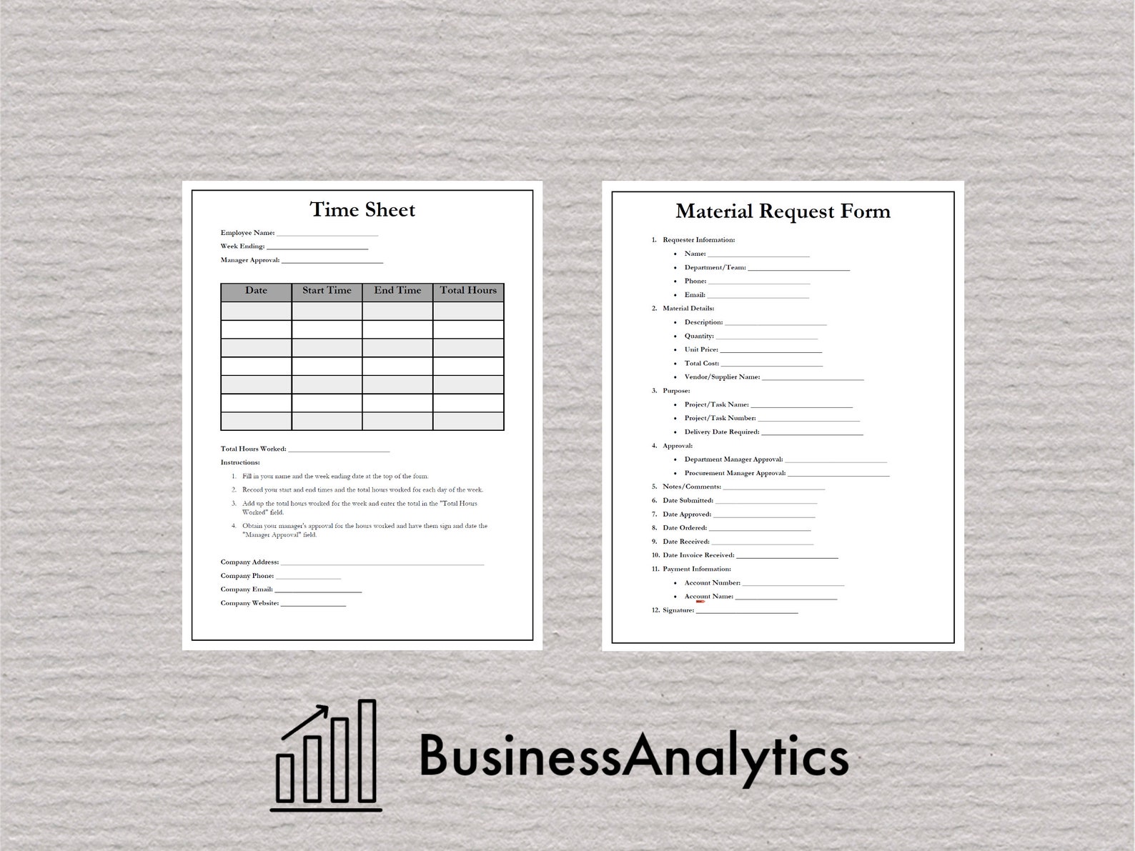 Contractor Forms Bundle – Printable & Fillable PDF (digital Download ...