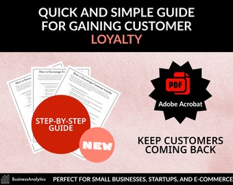 Customer Loyalty Guide, Small Business Strategies (PDF Fillable File)