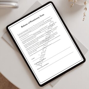 Formulaire de mainlevée du billet à ordre - PDF imprimable et à remplir (téléchargement numérique) image 7