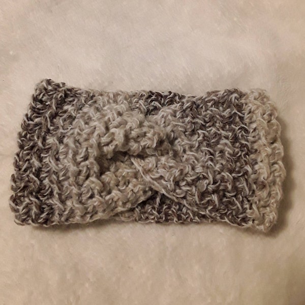 Crochet ear warmer, winter headband, winter ear warmer, handmade gift for her, crochet headband, twist headband, twist ear warmer