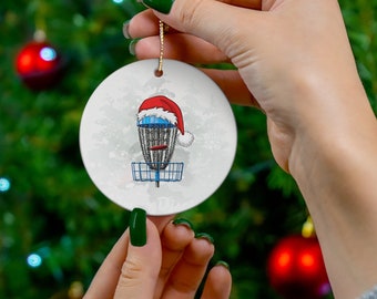 Merry Discmas Disc Golf Ornament, Disc Golf Gifts, Disc Golf Dad, Disc Golf Gifts for Him, Frisbee Golf Ornament