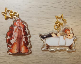 Good Omens keychains - trials