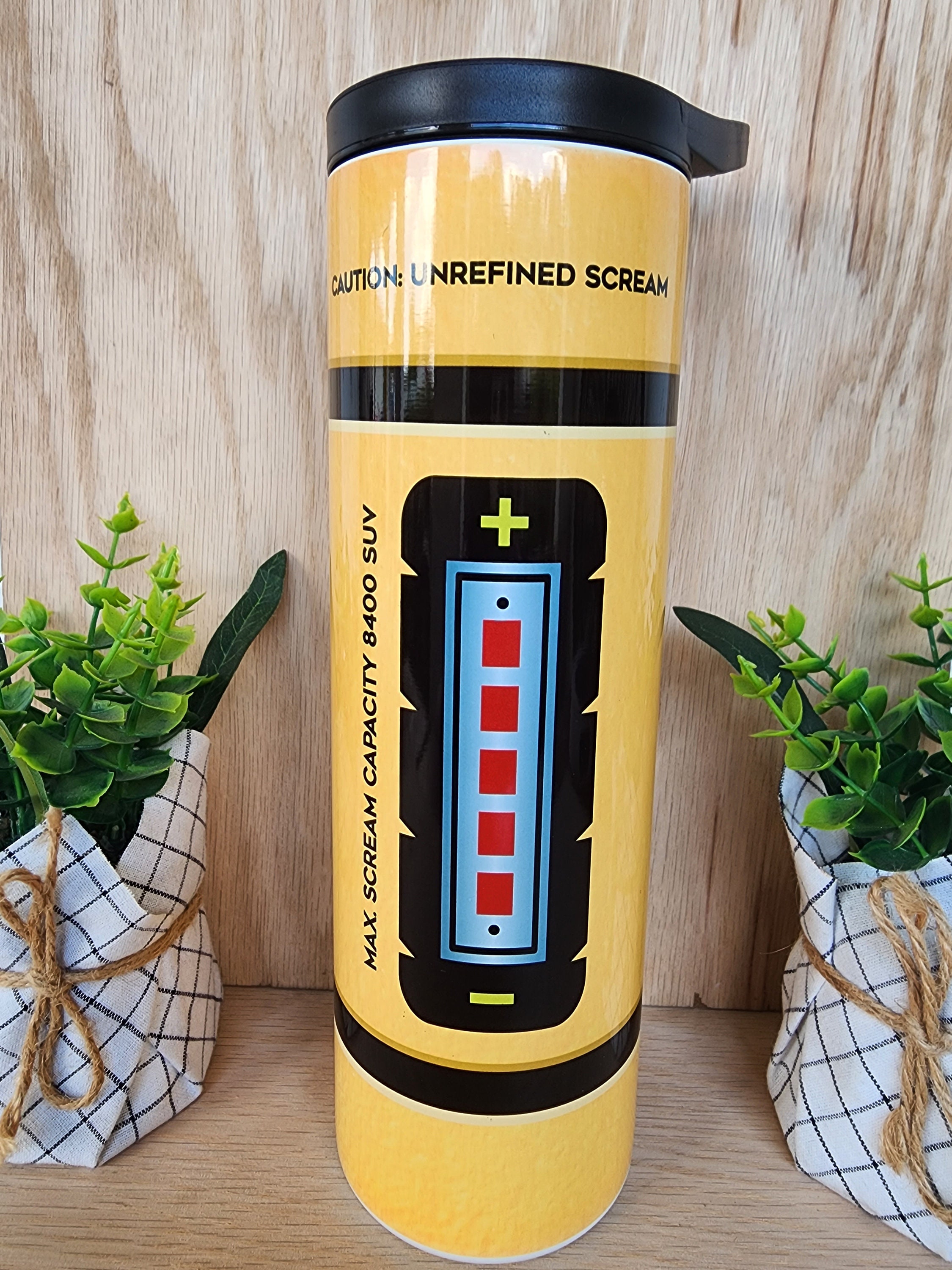 Tumbler/cup. 30oz Skinny Tumbler With Duo Lids. Monsters Inc. Scream  Canister. Scream Meter, Unrefined Scream. Scream Capacity. - Etsy