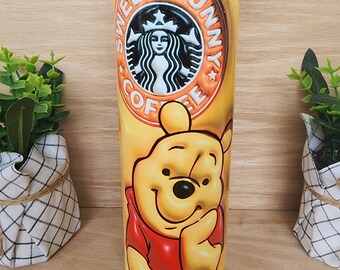 Hunny Pooh-beker, 20oz geïsoleerde beker. 3D gezwollen look