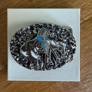 希少　ダイアモンドバックレザー　S.S.I ハンドメイドUSA製　バックル Ssi belt buckle - Etsy 日本