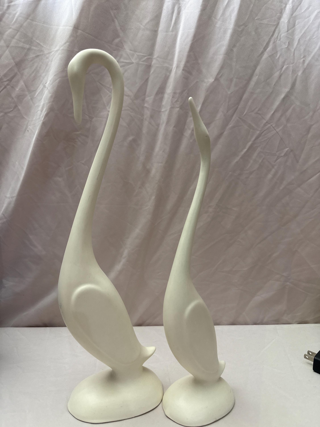 Tall Modernist Crane & Heron Sculptur...