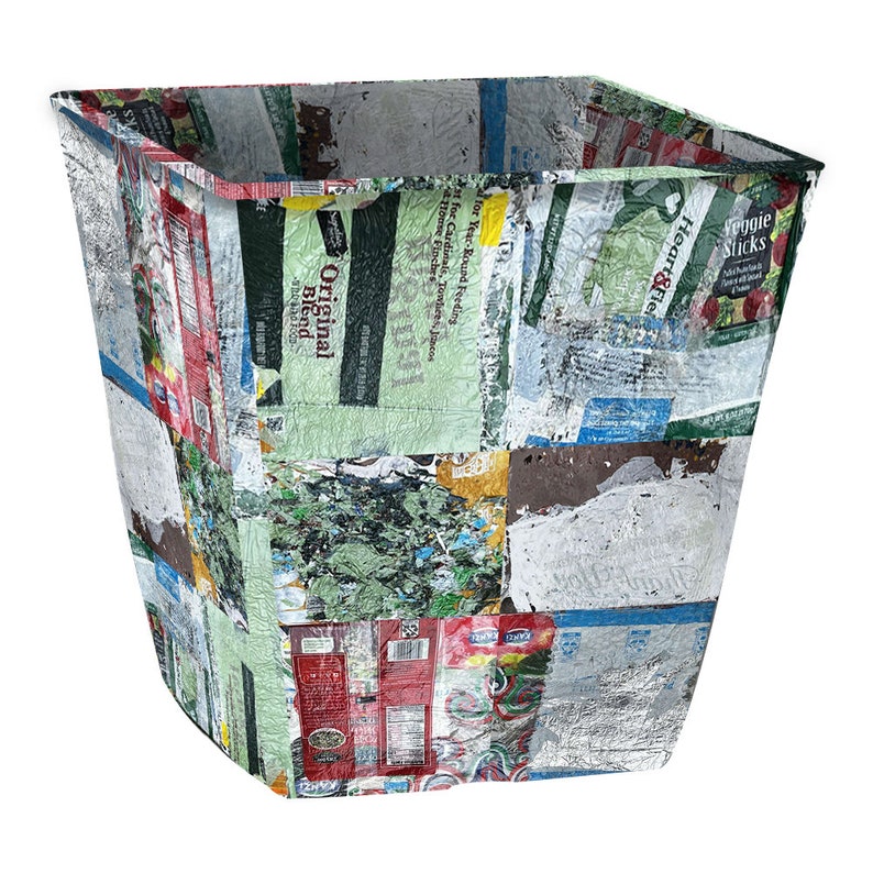 Trash Can Made of Trash to Hold Your Trash Save a River Etsy