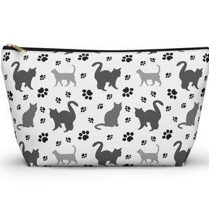 Cat Makeup Case Multi Cat Cosmetic Pouch Kitty Pencil Case multiple Cat Lover Teacher Pouch Cute Womens Gift Vintage bag many cat makeup bag