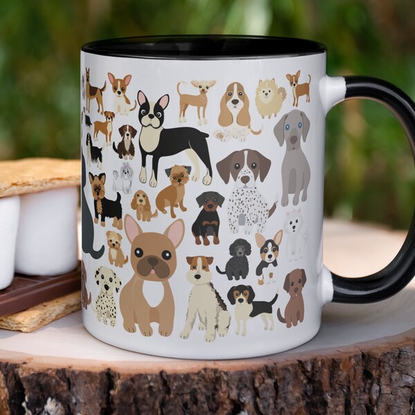 Dog Lovers  Mug | Pup Parade Cup | Cute Canine Tea Mug | Gift for Pet Owners | Cute Dogs | Funny Dogs | Puppies | Coffee Mug | Birthday