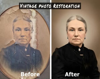 Usługa renowacji zdjęć | Naprawa i koloryzacja starych fotografii | Odnawianie uszkodzonych, podartych, wyblakłych zdjęć vintage