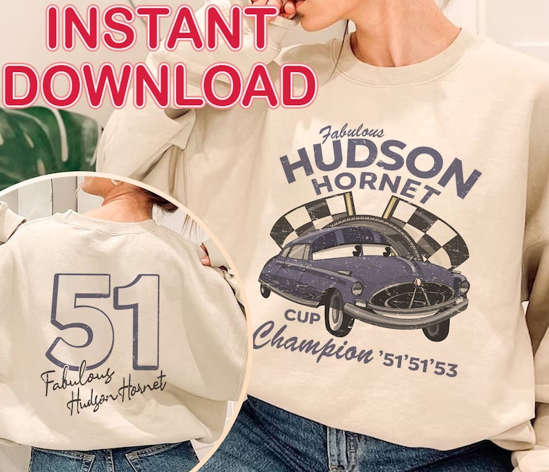 Cars Doc Hudson PNG Cars Movie Sublimation Fabulous Hudson Etsy