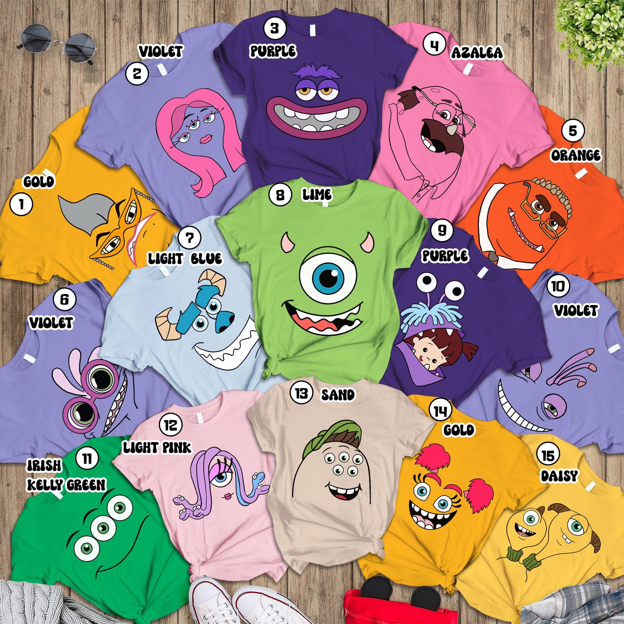 Men's Monsters Inc Sulley Mike Buds Graphic Tee Black 4X Large
