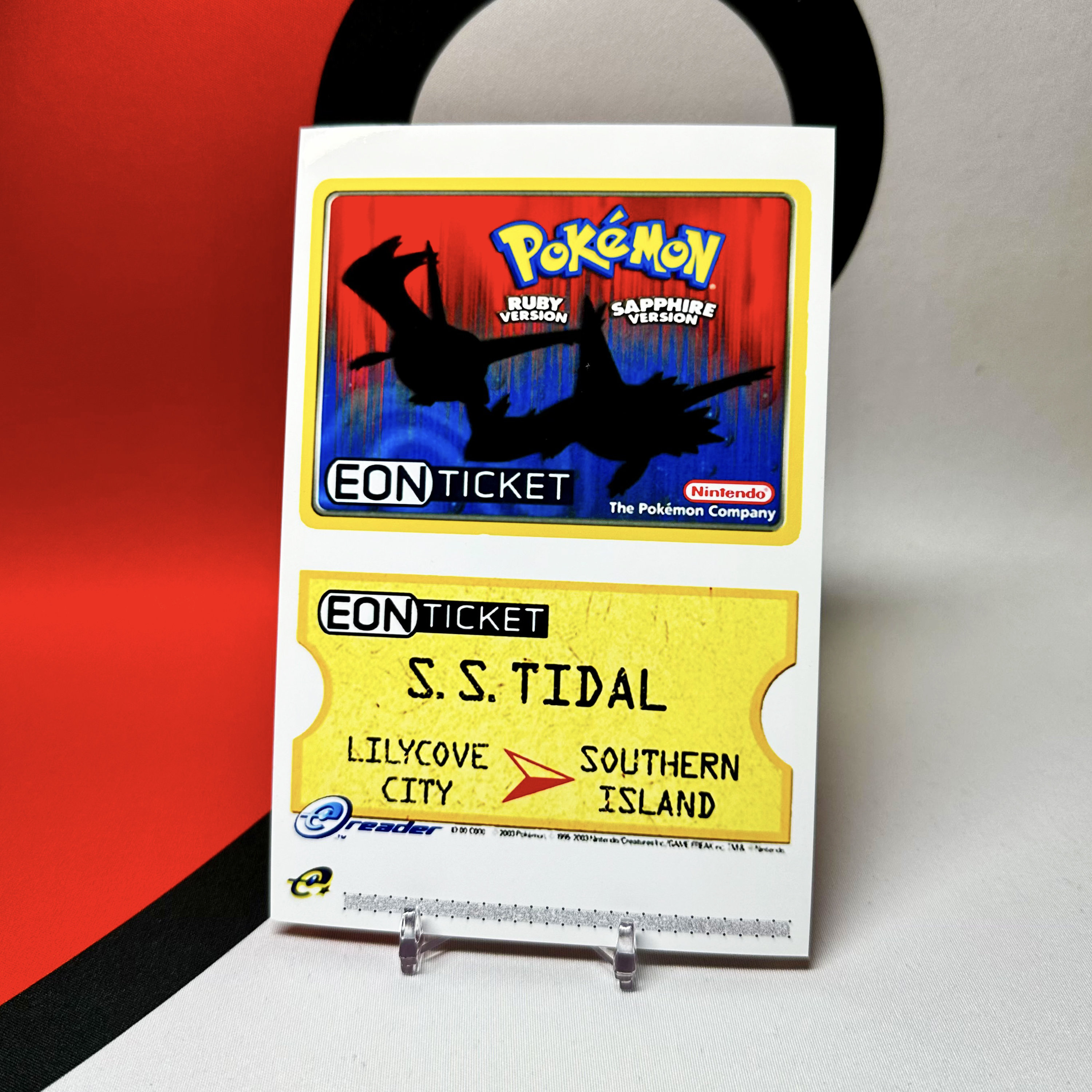Eon Ticket - Pokemon Ruby & Sapphire e-Reader Custom Card