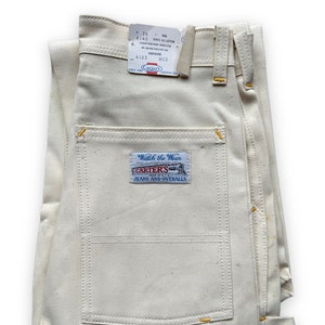 NOS ヴィンテージ カーターズ エクリュ ペインターパンツ W26T | ヴィンテージ ワークウェア シアトル | Barn Owl Vintage Clothing