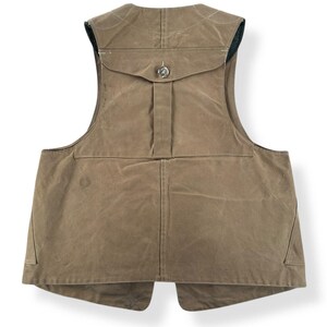 Chaleco de caza vintage Filson Tin Cloth estilo 31, talla L imagen 6