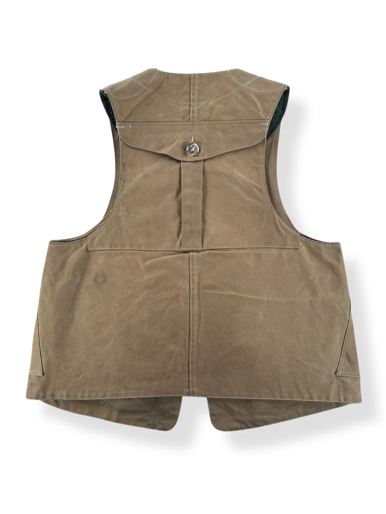 Chaleco de caza vintage Filson Tin Cloth estilo 31, talla L imagen 6