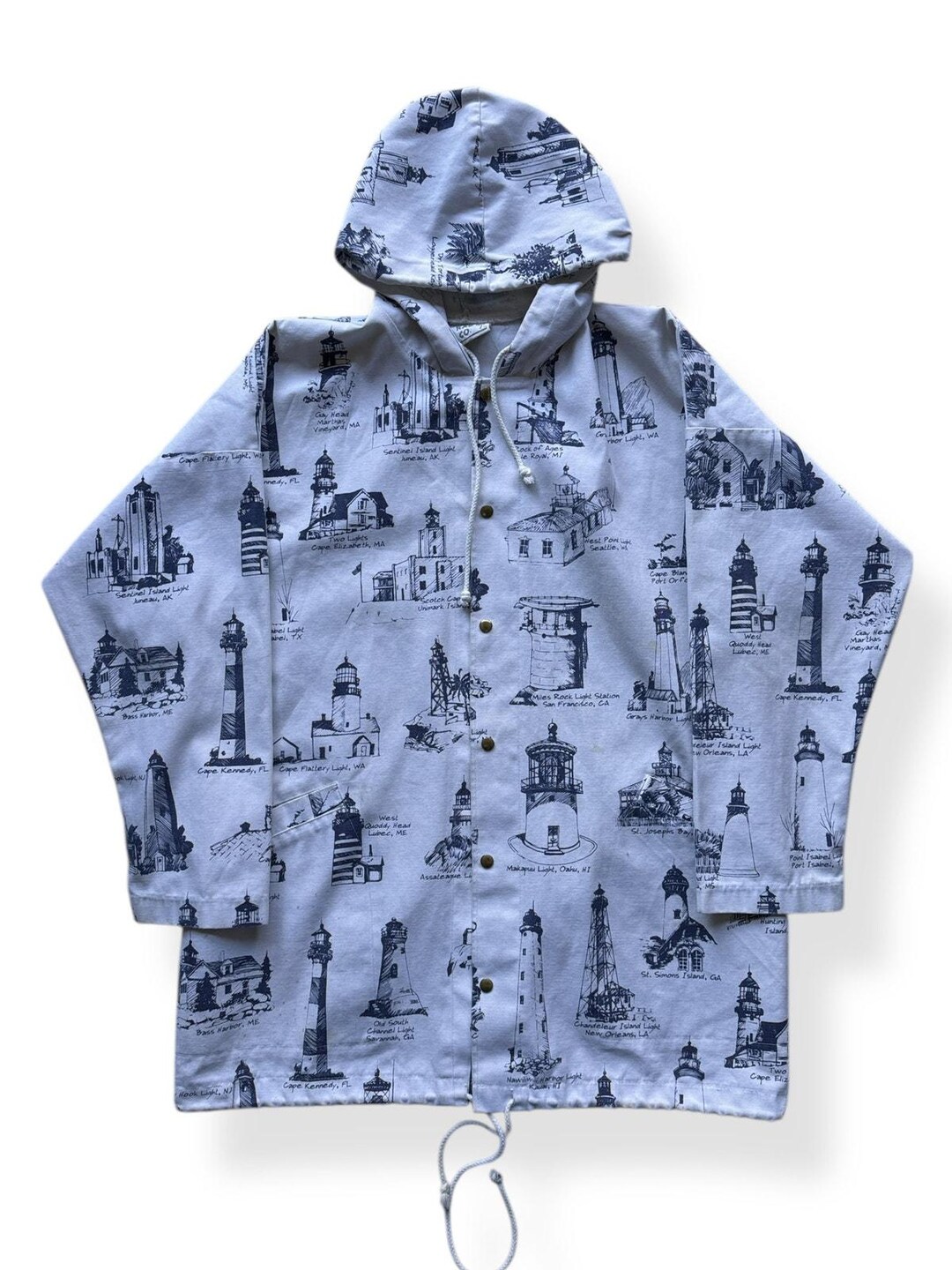 Vintage Michigan Rag Company Lighthouse Jacket SZ M - Etsy