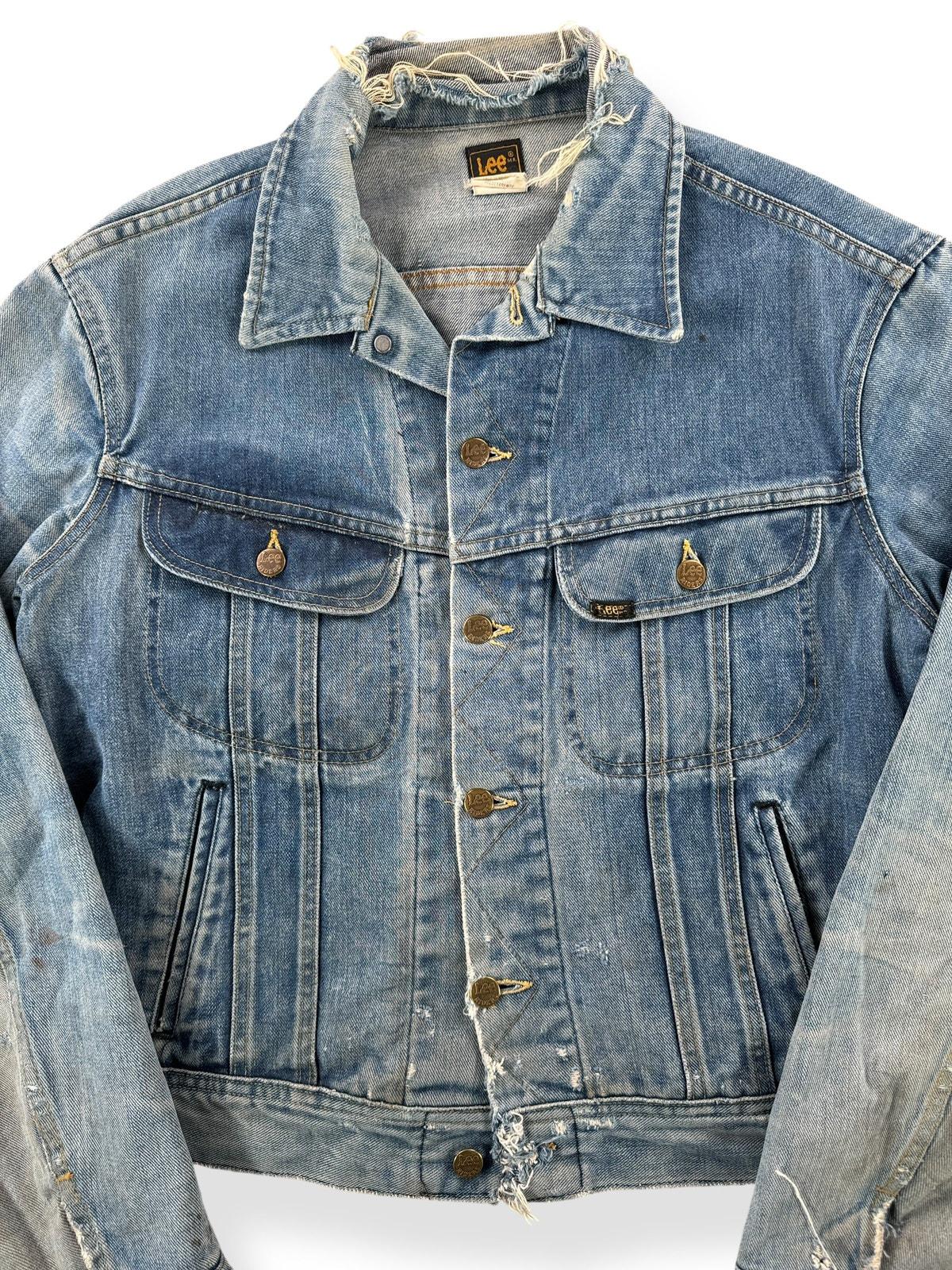 80s Lee 101-J Distressed Jacket SZ 44 Long - Etsy