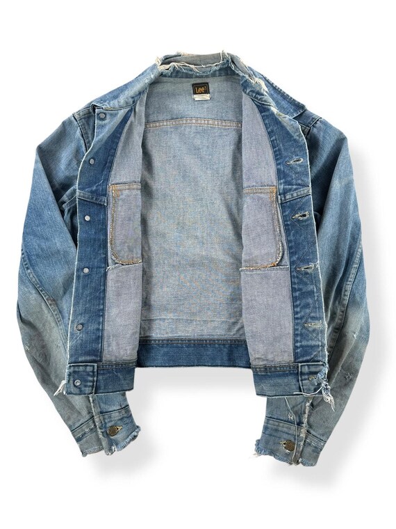 80s USA製Lee denim jacket 40R ライトブルー 101j 80s Lee 101-J Distressed Jacket SZ 44 Long - Etsy